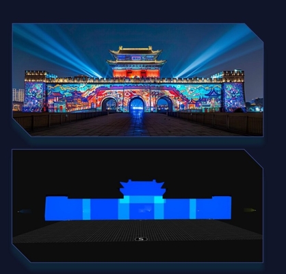 Flyin 4K Wielofunkcyjny Dystrybuowany Serwer Konwergencyjny Wyposażenie Projekcyjne Do Edge Fusion Dome 3D Mapping Immersive Room A1