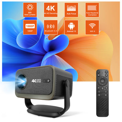 2026 Flyin P20 Plus Smart Projektor Android 13 500 ANSI Lumen Wsparcie 4K 2GB+16GB WiFi6 LED LCD Home Theater