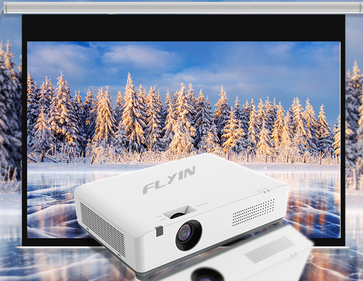 Flyin-C40W + WXGA 4200 lumenów 3LCD projektor laserowy Android inteligentny projektor edukacyjny do konferencji biznesowych w klasie