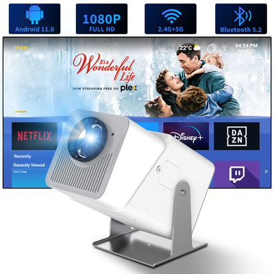 FY360 4K HD Smart LCD Projector High Brightness Home Theater Laser z Androidem 11.0 BT5.2 Wbudowany dźwięk stereo i US Plug