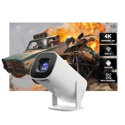 FLYIN P30 4K Ultra HD 3D Przenośny projektor LED do krótkiego rzucania do użycia w kinach domowych i kinach