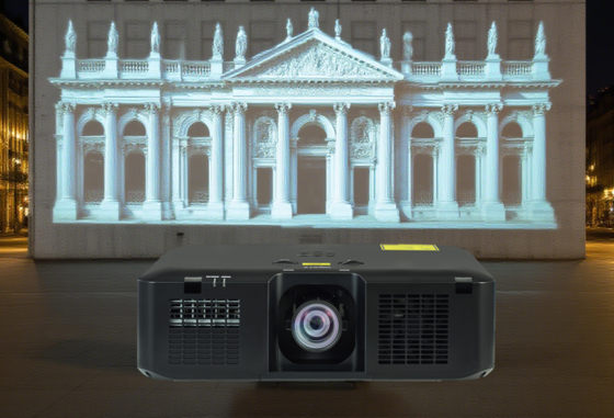 Projektor laserowy Flyin M9U 3LCD do użytku zewnętrznego, WUXGA, 9000 ANSI lumenów, do dużych obiektów, inżynierii, sal lekcyjnych i sal konferencyjnych