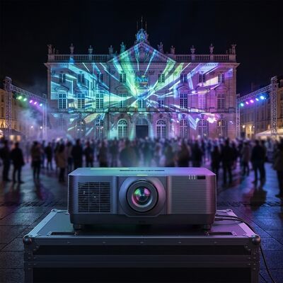 Laser 3LCD 20000 lms 1920*1200 projektor zewnętrzny dla dużych miejsc, kompatybilny z mapowaniem 3D