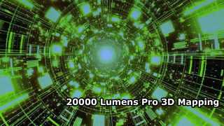 Doskonały projektor laserowy do mapowania 3D o jasności 20 000 lumenów