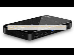 Czarny przenośny mini projektor 4K Pyłoszczelny wodoodporny projektor DLP z mapowaniem Android