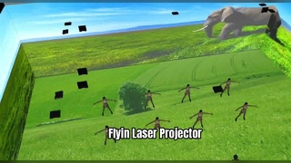 Projektor laserowy Flyin — wysoka jasność, wysoki kontrast, żywe kolory.